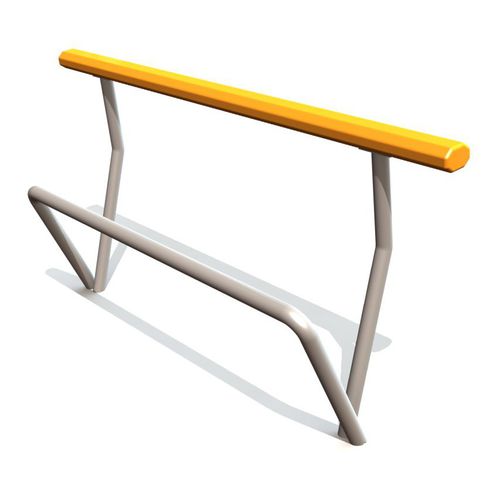 Panca per spazi pubblici contemporanea - HPI001 - Tiptiptap - in metallo / seduto-in piedi / per parco giochi