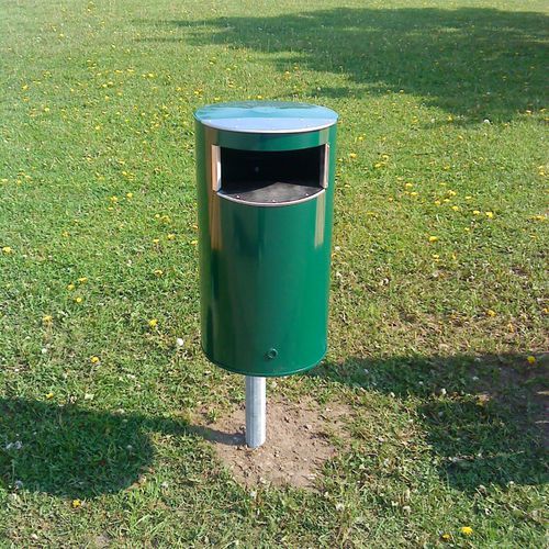 Portarifiuti pubblico - DUSTBIN  - Tiptiptap - in lamiera d'acciaio / in acciaio inossidabile / con coperchio