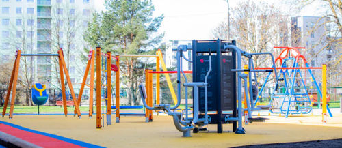 Struttura ludica per parco giochi - LM228-1 - Tiptiptap - per edifici pubblici / in legno / in plastica