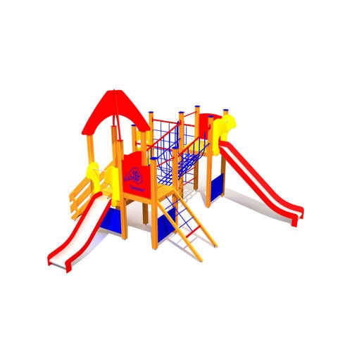 Struttura ludica per parco giochi - LM102-2 - Tiptiptap - in alluminio / in HDPE / modulare