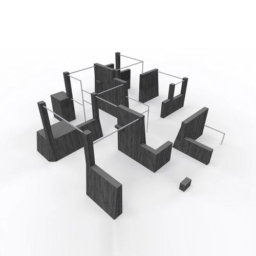 Percorso a ostacoli per parco giochi - PARKOUR PRO M  - Tiptiptap - da esterno