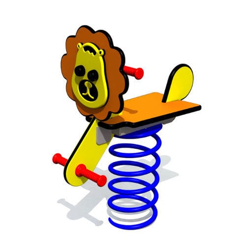 Gioco a molla in acciaio - LION  - Tiptiptap - in HDPE / animale / monoposto