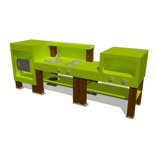 Cucina giocattolo per parco giochi - MUD KITCHEN  - Tiptiptap - in legno / in alluminio / in HDPE