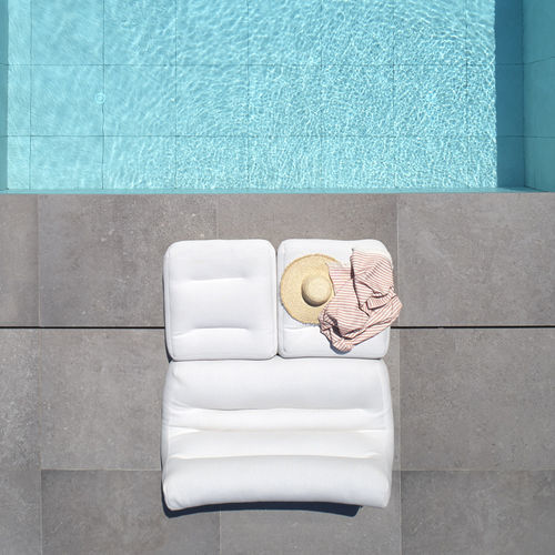 Lettino prendisole contemporaneo - SIT POOL - OGO - per piscina / matrimoniale / bianco
