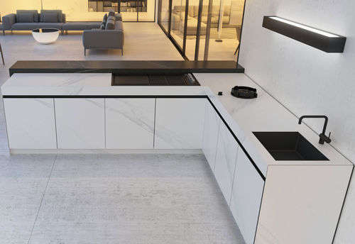 Cucina da esterno - N2 DEKTON AURA - Novara Outdoor Kitchens - contemporanea / in pietra ricostituita / in metallo