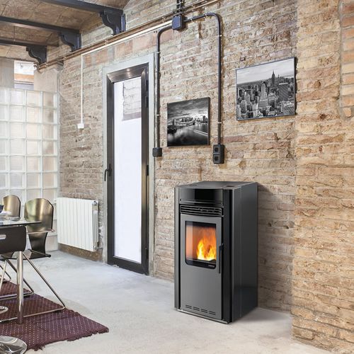 Stufa a pellet - ALICE PIU - paterno - 5 kW...10 kW / contemporanea / in ghisa