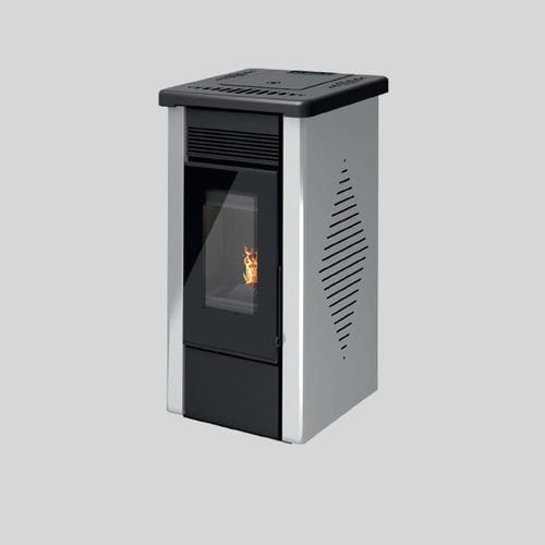 Stufa a pellet - GIGLIO - LineaVz - 10 kW...20 kW / contemporanea / in acciaio