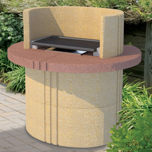 Barbecue a pellet - ELYSS - LineaVz - da appoggio / in marmo / in acciaio inossidabile