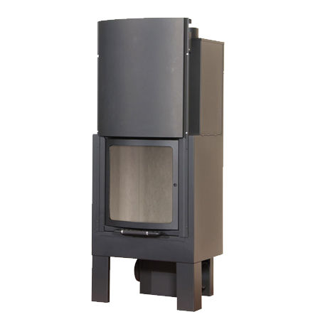 Focolare aperto a legna - CURVO 60 - LineaVz - a 1 faccia / in acciaio COR-TEN® / in vetro