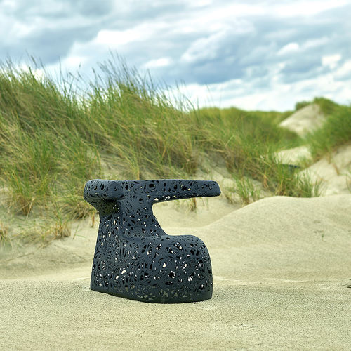 Sedia design originale - HUG - Unknown Nordic - da giardino / da interno / in fibra di basalto