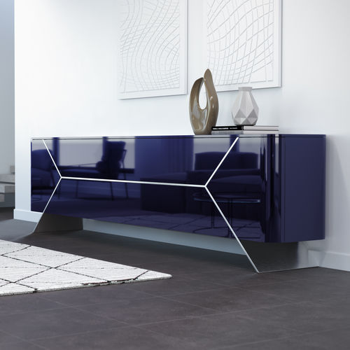 Credenza contemporanea - XFORM - Carbon Composites, SL - in alluminio anodizzato / in vetro / in fibra di carbonio