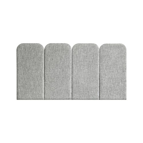 Testiera per letto matrimoniale - PAN: VELVET GRIS CLAIR - NUÉE ÉDITION - contemporanea / in tessuto / imbottita