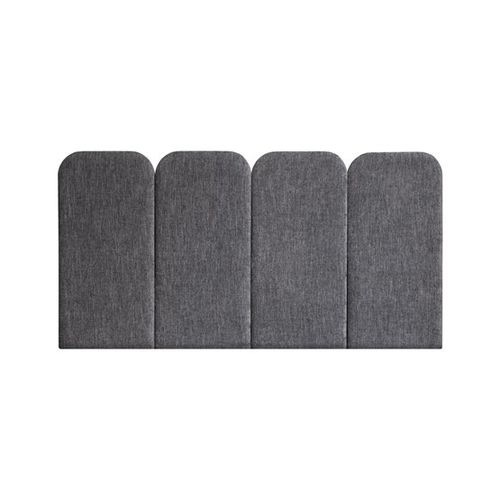 Testiera per letto matrimoniale - PAN: VELVET GRIS - NUÉE ÉDITION - contemporanea / in tessuto / imbottita