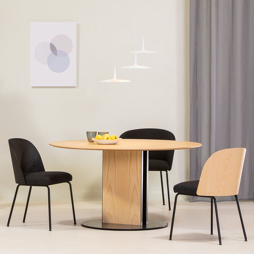 Tavolo design - SANDWICH - Vergés - in legno / con supporto in legno / rettangolare
