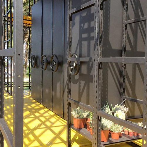 Scaffalatura mobile per stoccaggio - Mobilrot - per archivio / standard / in metallo