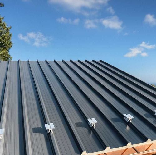 Pannello sandwich per tetto - Alutech Dach Plus - Alubel - per impianto fotovoltaico / per facciata / rivestimento in pannelli di fibra di legno
