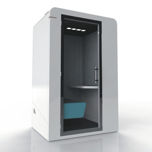 Ufficio POD acustico - PROCYON UNO - SBS - ergonomico / con illuminazione LED integrata / in vetro