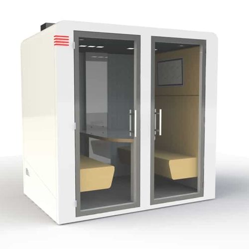 Ufficio POD acustico - PROCYON QUATRO - SBS - con illuminazione LED integrata / in vetro / per open space