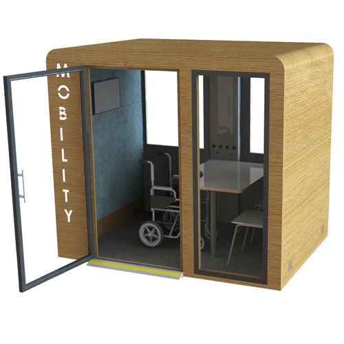 Ufficio POD acustico - PROCYON MOBILITY - SBS - in vetro / in legno / per open space