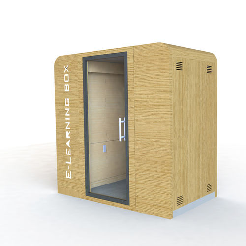Ufficio POD acustico - E-LEARNING BOX - SBS - ergonomico / in vetro / in legno