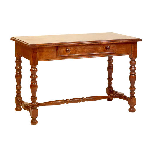 Scrivania Luigi XIII - BU316 - Henryot & Cie - in legno / con contenitore