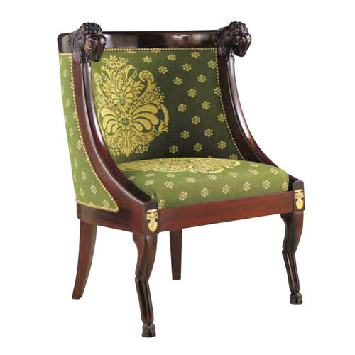 Chauffeuse in stile Impero - BE36 - Henryot & Cie - in tessuto / in legno / verde