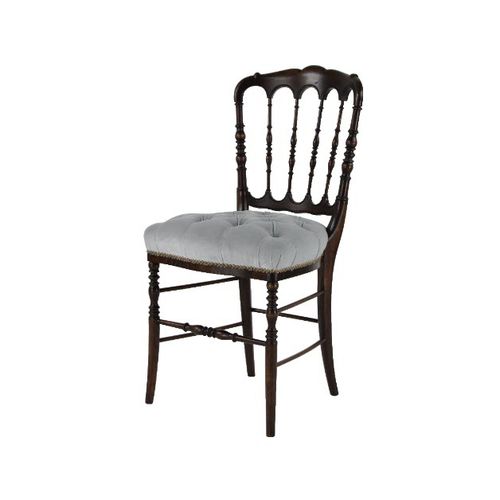 Sedia in stile Napoleone III - CH1861 - Henryot & Cie - da interno / in tessuto / con supporto in legno