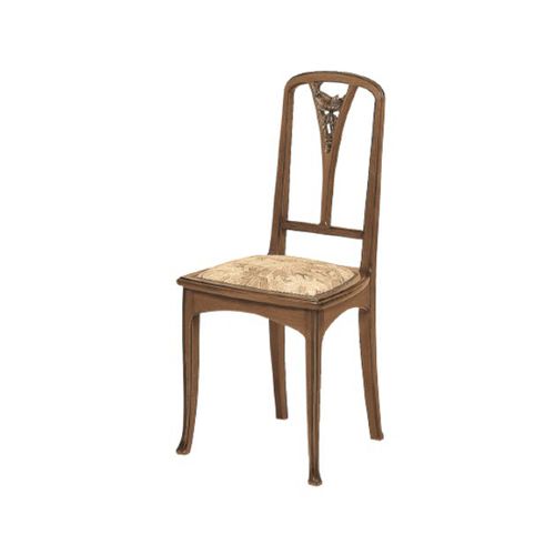 Sedia in stile Art Nouveau - CH1907 - Henryot & Cie - da interno / in tessuto / con supporto in legno