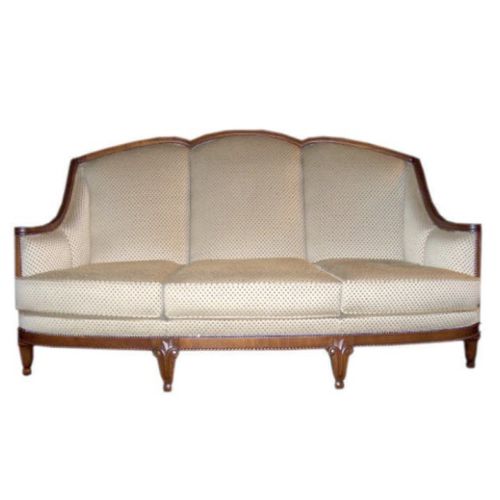 Divano in stile Art Nouveau - CA1922BIS - Henryot & Cie - in tessuto / bianco / in legno