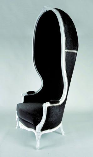 Poltrona classica - BE DÔ - Henryot & Cie - in tessuto / in legno / con schienale alto