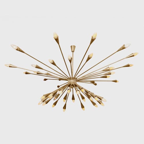 Plafoniera contemporanea - ISCHYS - ANAKTAE - in ottone / LED / da interno