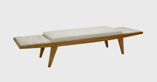 Divanetto imbottito contemporaneo - AENOS - ANAKTAE - in tessuto / in rovere / in legno massiccio