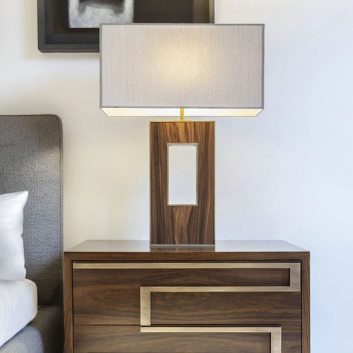 Lampada da tavolo - APATHE - ANAKTAE - in ottone / in seta / in legno