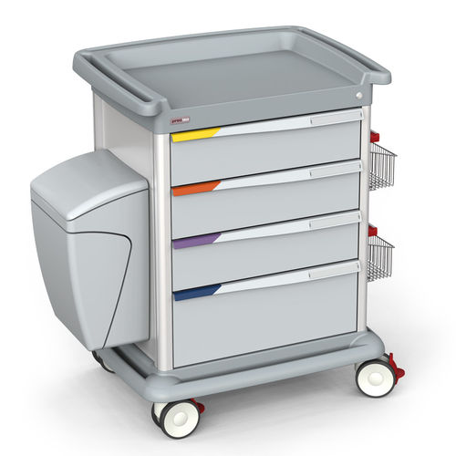 Carrello terapia - PRECISO N°9 – THERAPY - Francehopital - portarifiuti / per struttura sanitaria / per ospedale