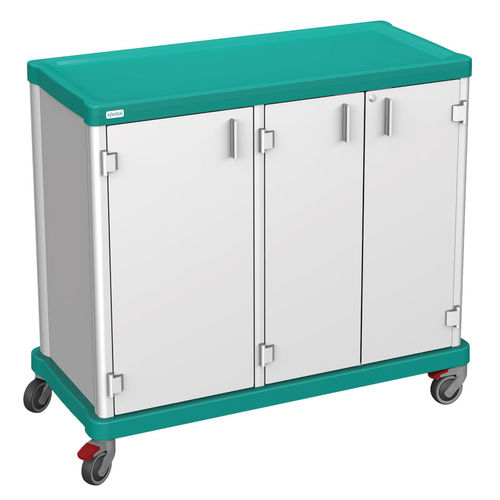 Carrello di servizio - 2 SECTIONS – 3 DOORS - Francehopital - portabiancheria / per centro estetico / per struttura sanitaria