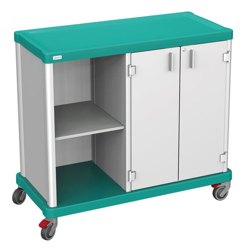 Carrello portabiancheria - 2 SECTIONS – SEMI-OPEN & 2 DOORS - Francehopital - per struttura sanitaria / per ospedale / contract