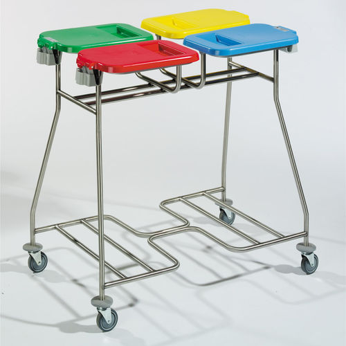 Carrello portabiancheria - ISEO 40 - Francehopital - portabagagli / contract / in acciaio inossidabile
