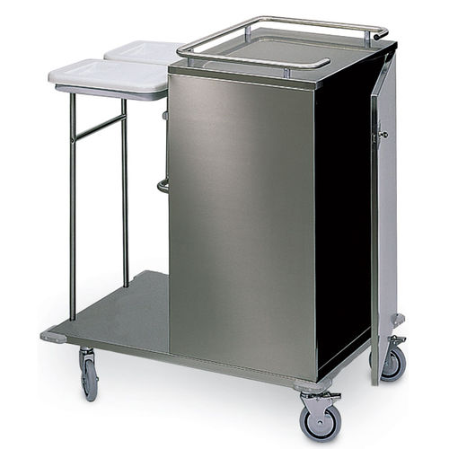 Carrello portabiancheria - CPMC - Francehopital - portarifiuti / per struttura sanitaria / in acciaio inossidabile