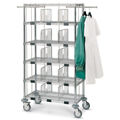 Carrello portabiancheria - MOSYS  - Francehopital - per ospedale / in acciaio cromato