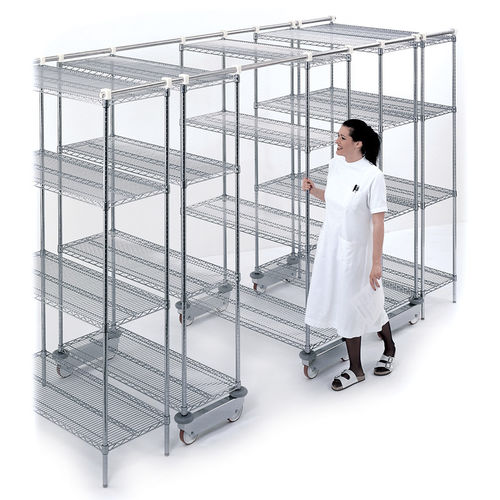 Sistema di scaffali autoportante - MOSYS Space - Francehopital - contemporaneo / in acciaio / professionale