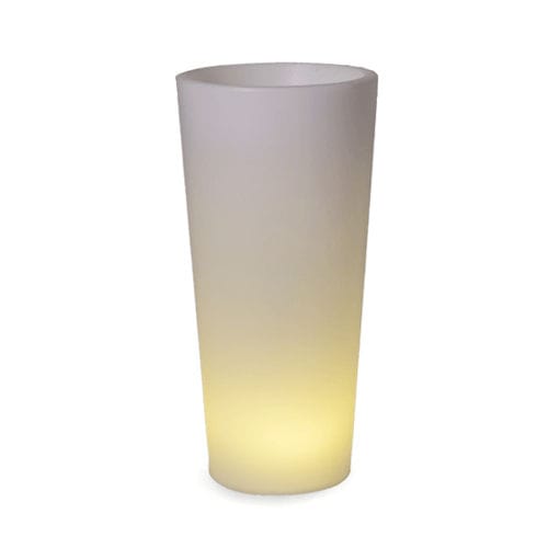 Vaso da giardino in polietilene - FICUS - NEWGARDEN - rotondo / in altezza / luminoso