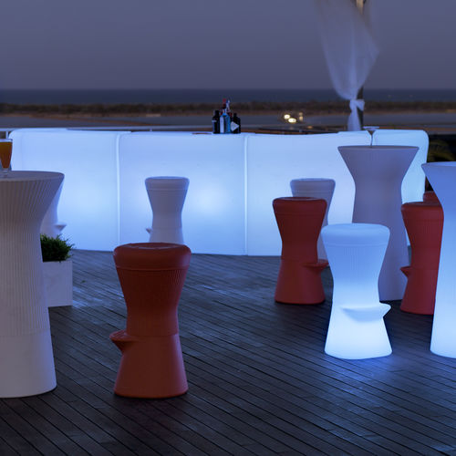 Bancone da bar - IBIZA 120 - NEWGARDEN - in polietilene / dritto / luminoso