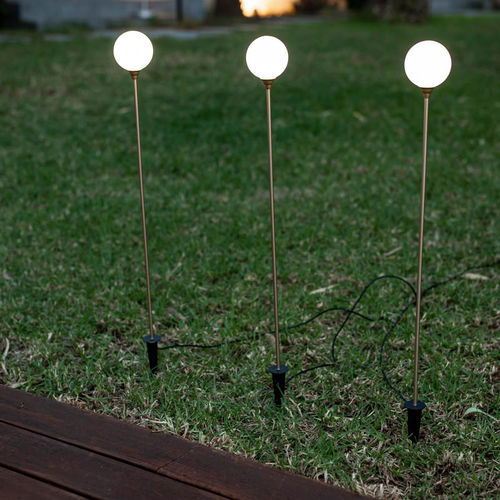 Lampada da terra - BRUNA 80 x3 - NEWGARDEN - in metallo / contemporanea / solare