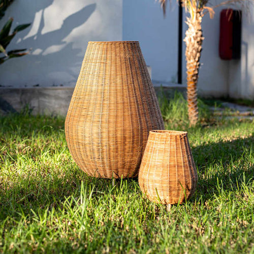 Lampada da pavimento - SAONA 70 - NEWGARDEN - in fibra naturale / contemporanea / senza fili