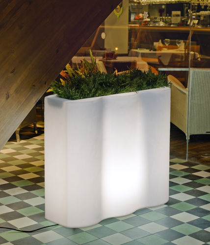 Vaso da giardino in polietilene - PALMERA  - NEWGARDEN - rettangolare / luminoso / per uso residenziale