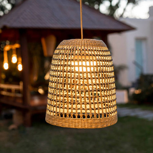 Lampada a sospensione - POSITANO - NEWGARDEN - in fibra naturale / contemporanea / a batteria ricaricabile