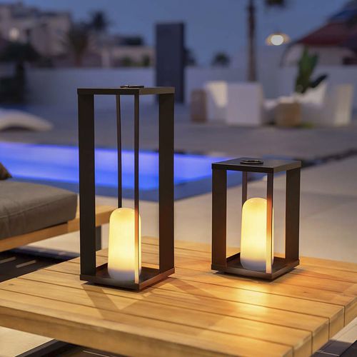 Lanterna contemporanea - SIROCO - NEWGARDEN - in metallo / LED / quadrata
