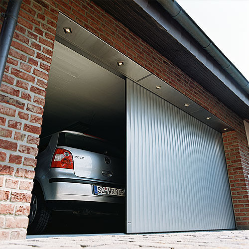 Porta scorrevole per garage - VERTICO - ALULUX - in alluminio / automatica