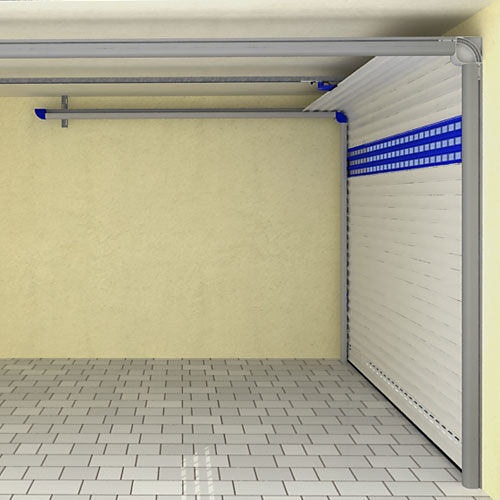 Porta sezionale per garage - DETOLUX - ALULUX - in alluminio / automatica