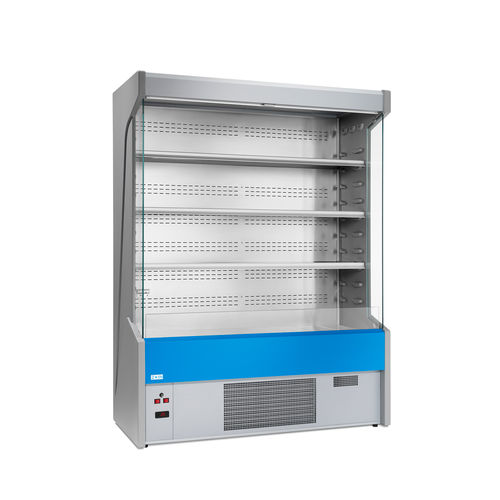 Vetrina refrigerata con scaffali - CERVINO - ZOIN - per negozio / in acciaio inossidabile / senza ante